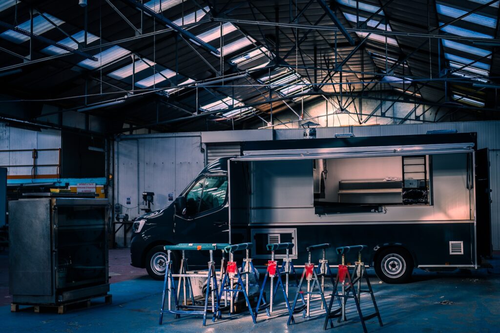 food truck en fabrication atelier hedimag
